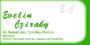 evelin cziraky business card